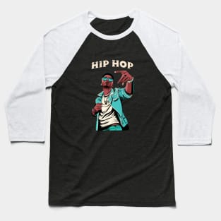 Hip Hop Art Work Baseball T-Shirt